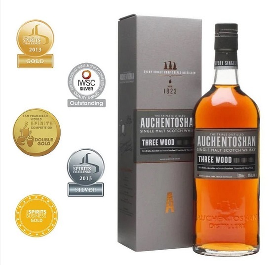 歐肯特軒三桶單一純麥威士忌 Auchentoshan Three Wood Single Malt Whisky