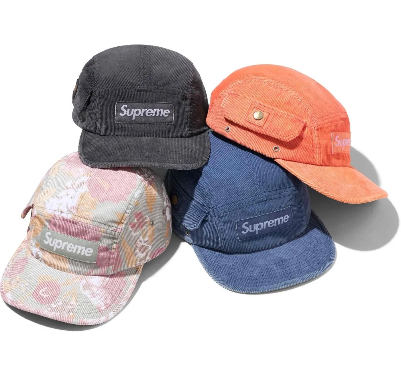 2024SS SUPREME CORD POCKET CAMP CAP 棒球帽燈心絨現貨