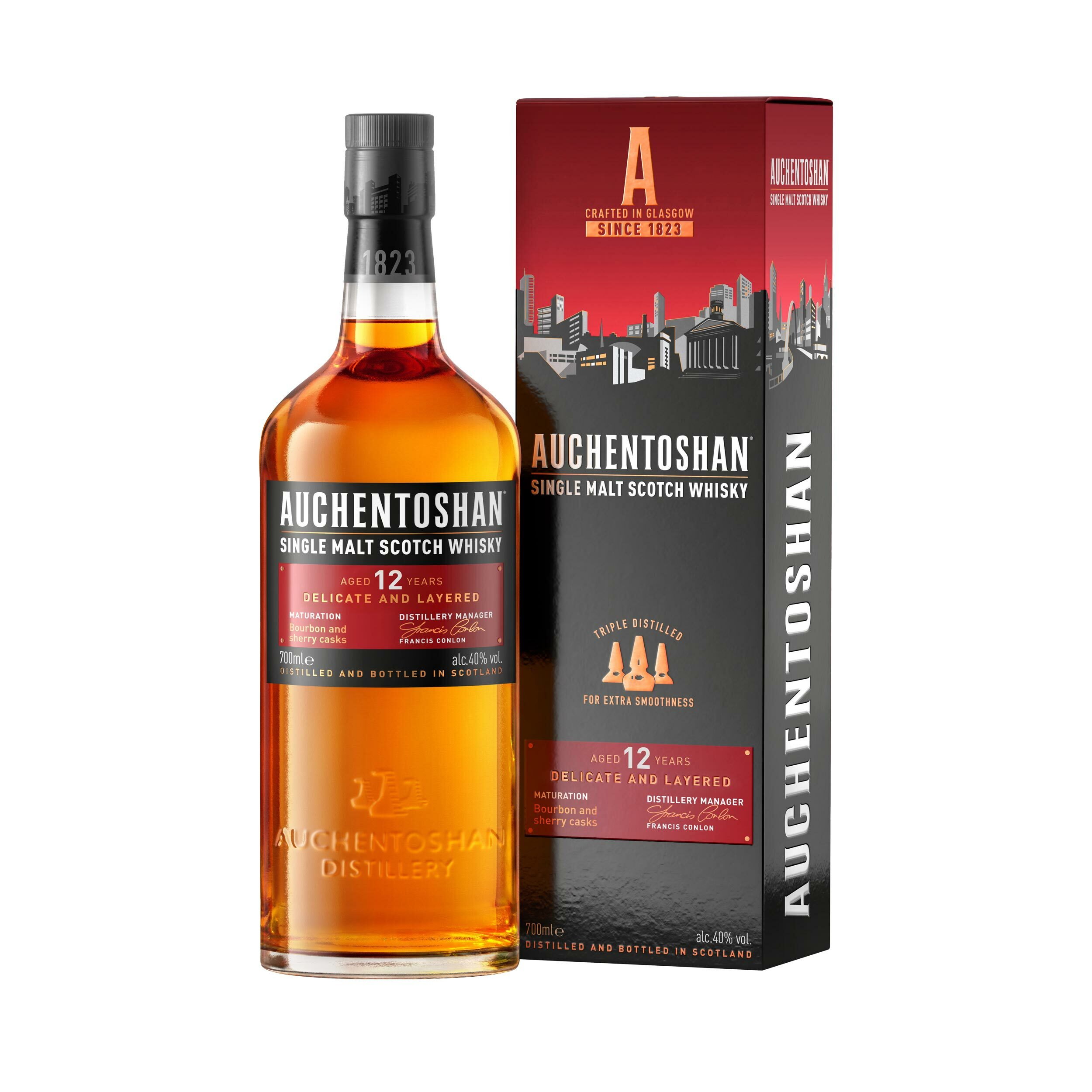 歐肯特軒12年單一純麥威士忌 Auchentoshan 12 Years Single Malt Whisky