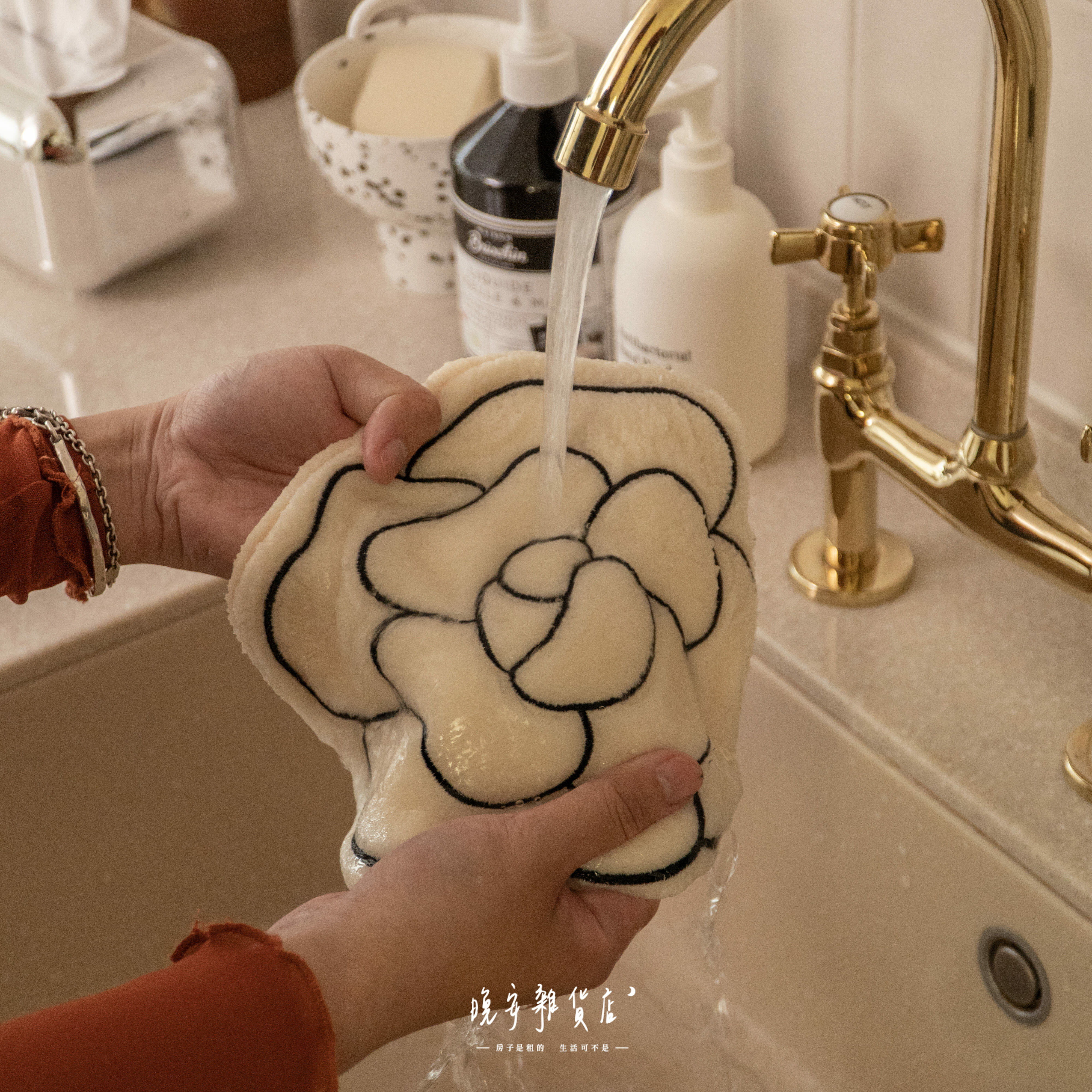 【法式浪漫】小香風加厚擦手巾