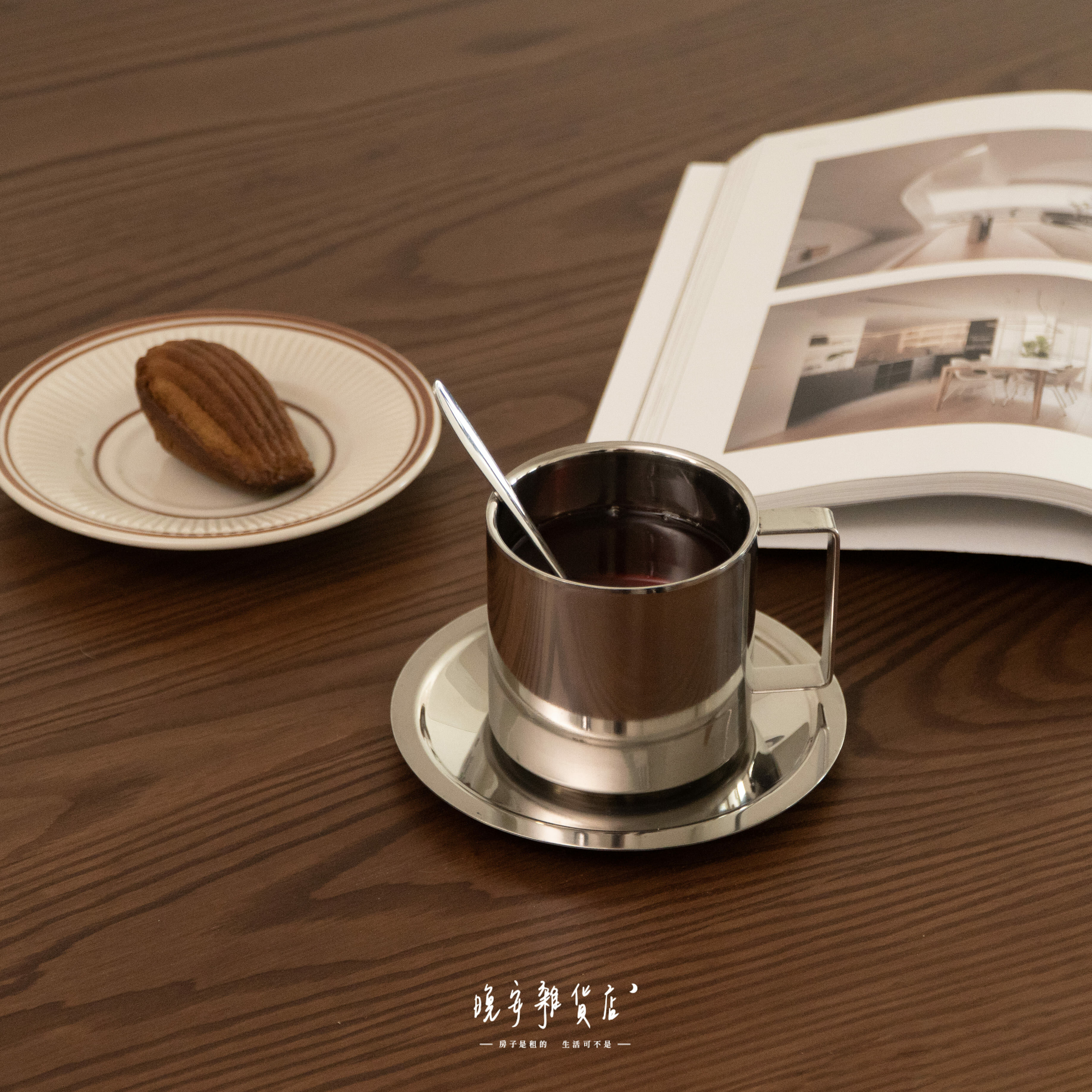 【法式咖啡】不鏽鋼咖啡杯套裝