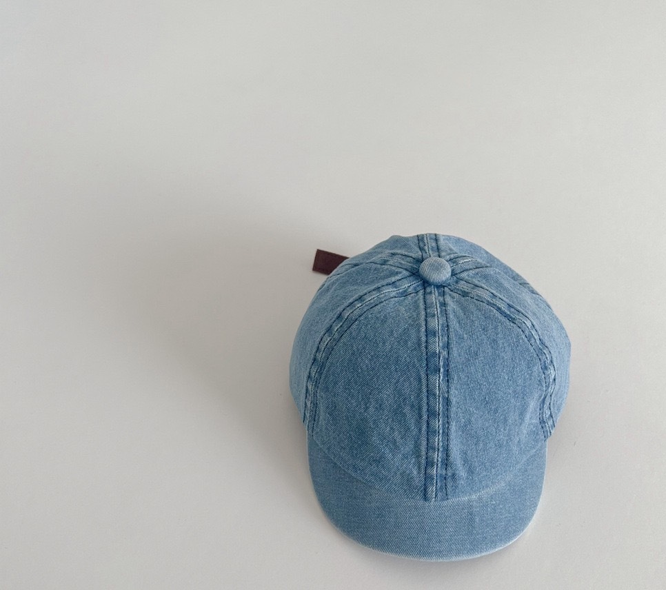 水洗牛仔短沿帽