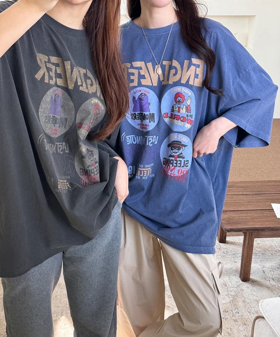 ᴴᴼᵀ ▸▸店長推薦◃◃ 春夏新款/麥噹噹水洗長版上衣 MANIFEST正韓🇰🇷