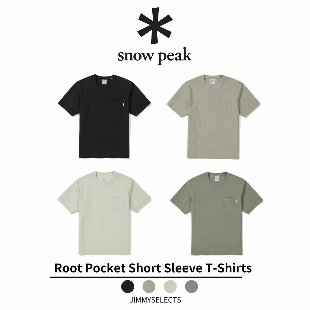 Snow Peak 雪諾必克 Root Pocket 基本款 口袋 短袖 短T S24MURTS80
