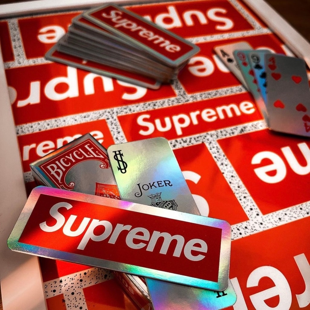 代購 SUPREME 鐳射撲克牌 多彩 長型 預購