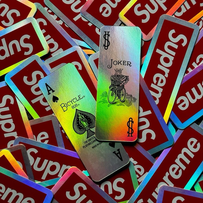 代購 SUPREME 鐳射撲克牌 多彩 長型 預購