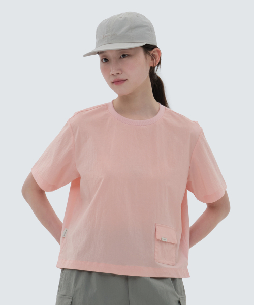 Snow Peak 雪諾必克 女 Root Pocket 半短版 基本款 口袋 短袖 短T S24MWRTS61