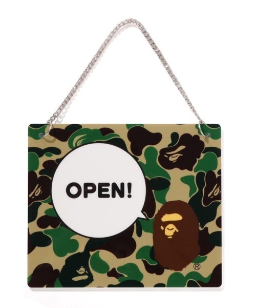 APE BAPE ABC CAMO OPEN / CLOSED SIGNBOARD 迷彩 超限量 門牌 現貨