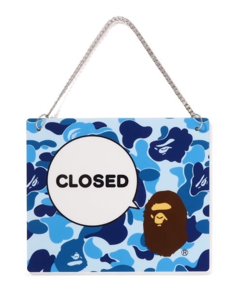 APE BAPE ABC CAMO OPEN / CLOSED SIGNBOARD 迷彩 超限量 門牌 現貨