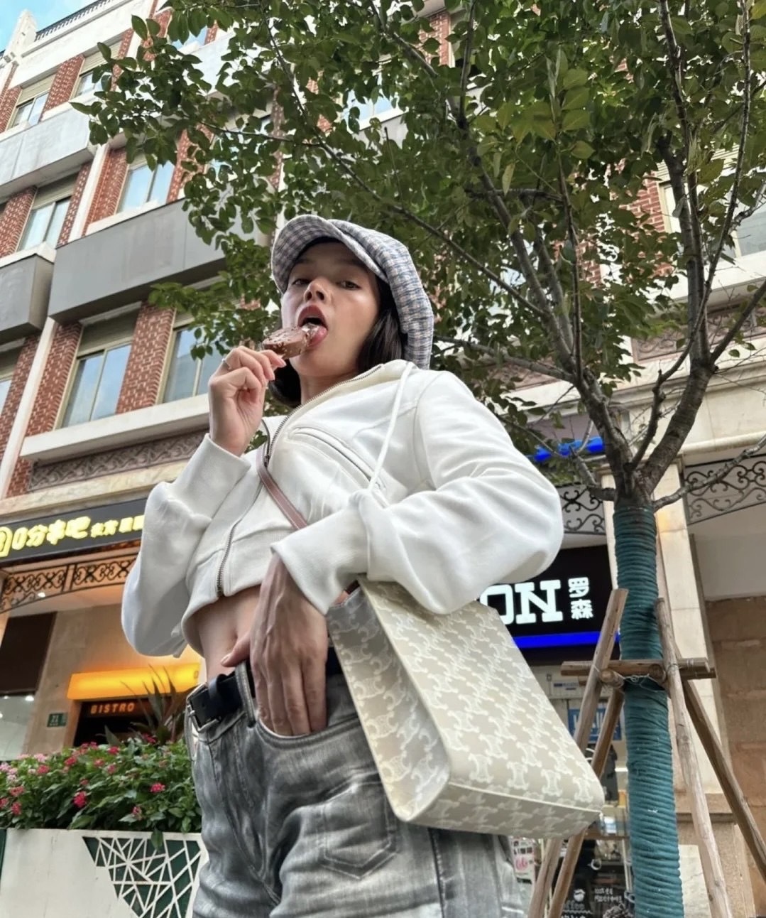 CELINE 滿版老花 mini tote 托特包