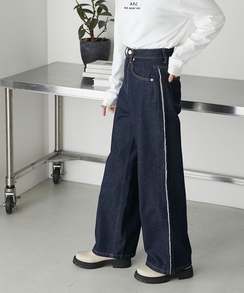 Forksy. / 毛毛邊牛仔褲