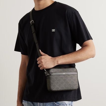 Celine 經典TRIOMPHE 凱旋門LOGO斜挎包