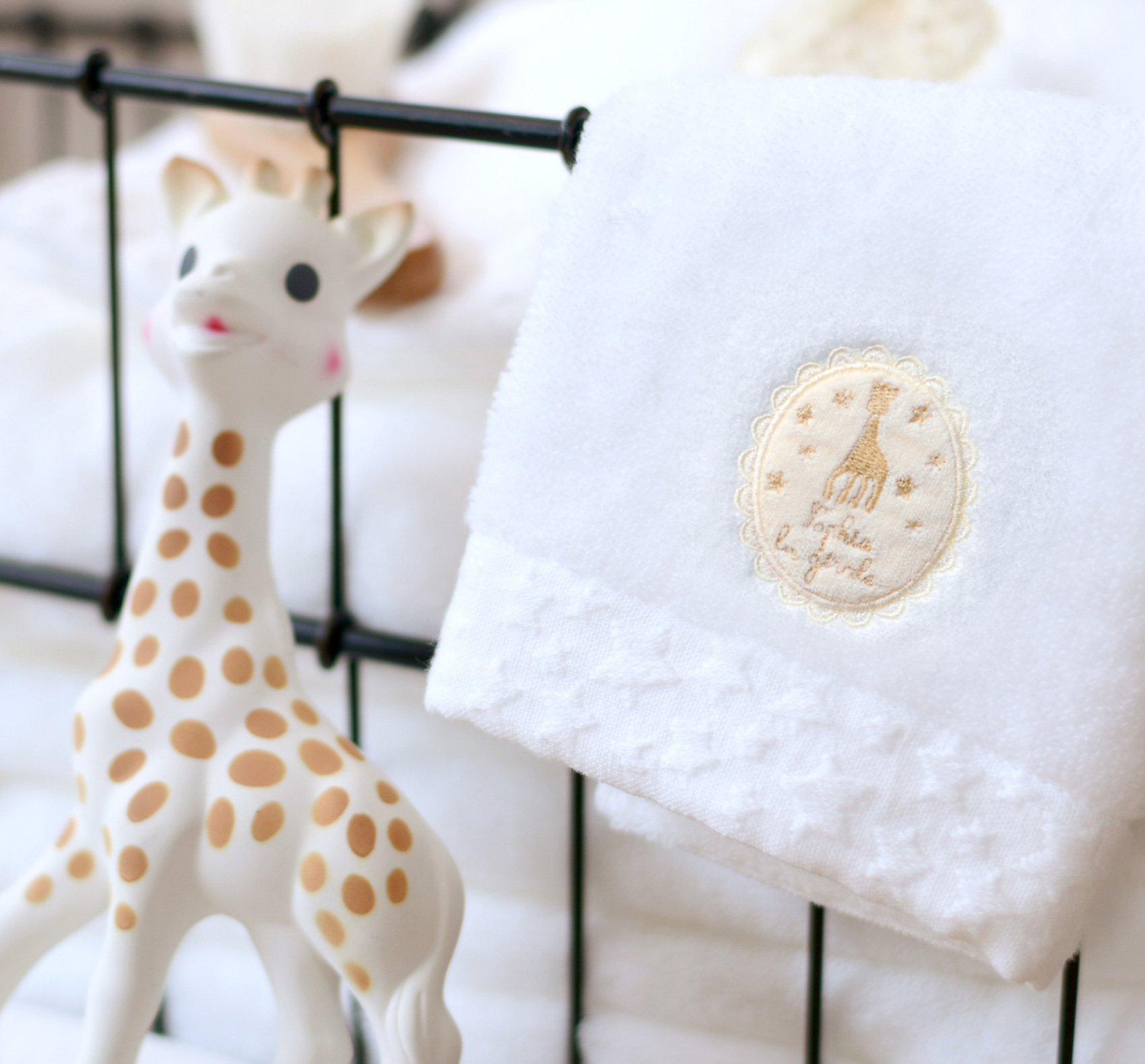 Sophie la girafe - 長頸鹿Sophie公仔+2條今治面巾禮品套裝