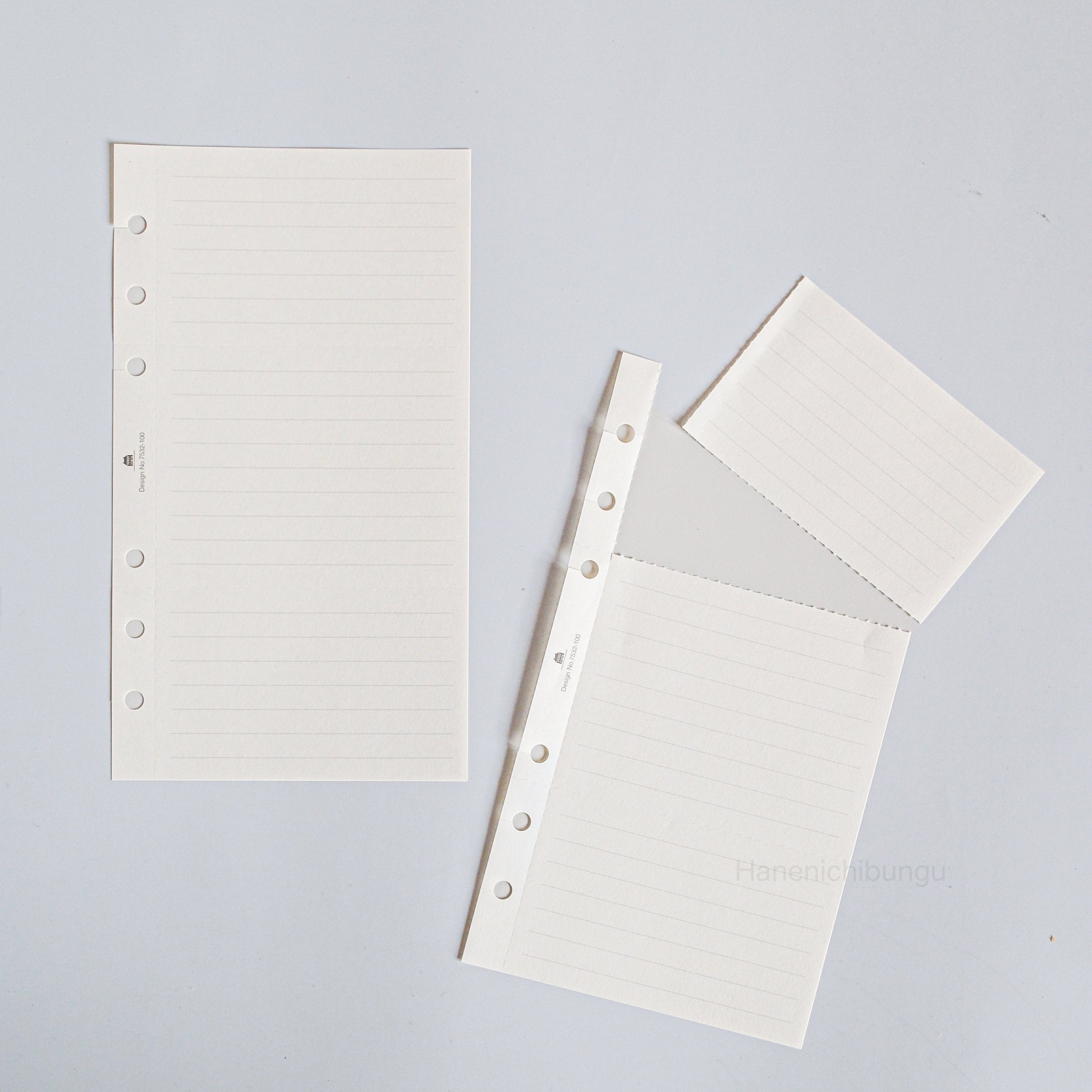 BIBLE／6.5mm橫線便條紙－有虛線切割線（20張入）