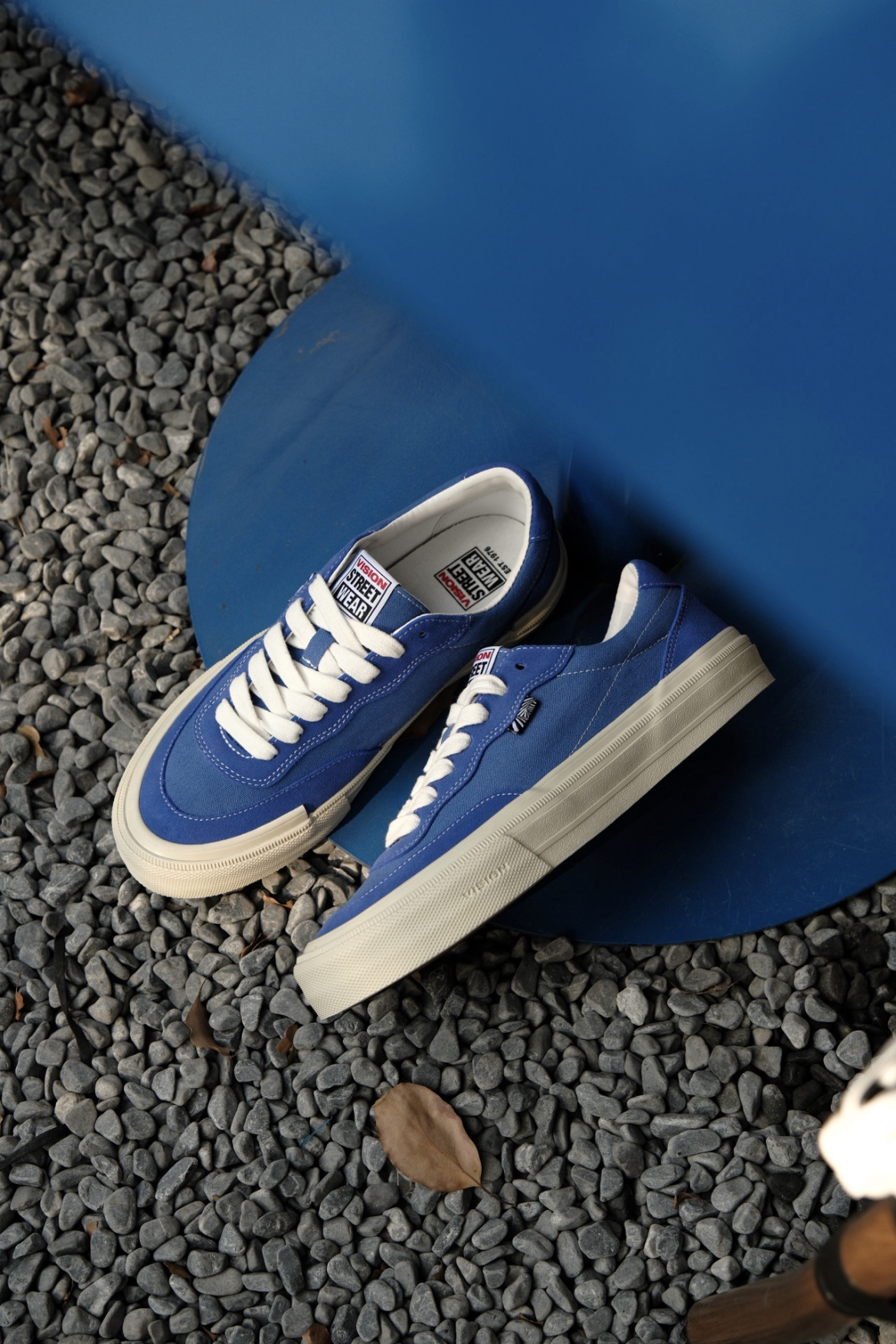 Vision Street Wear FLAT-TOP 復古街頭滑板鞋 藍