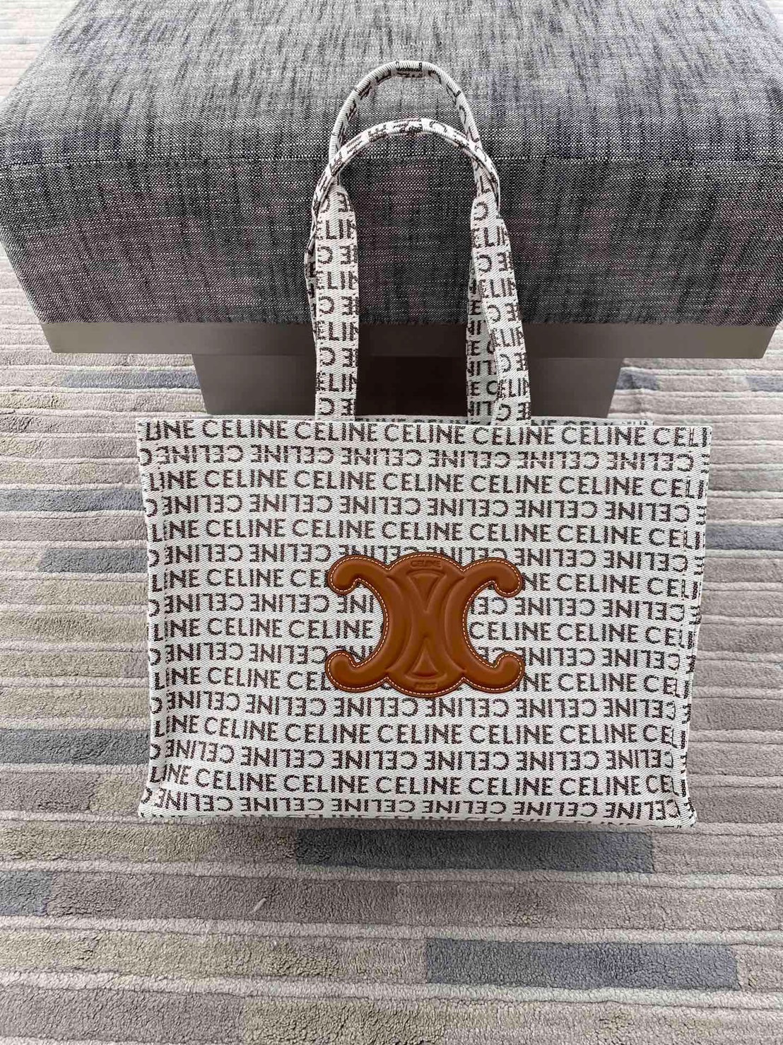 CELINE Large Cabas Thais棕色凱旋門 托特包