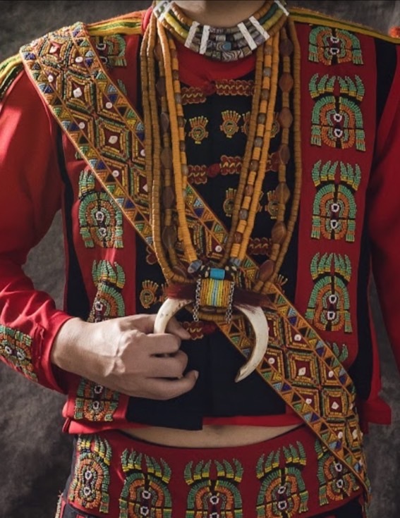 No.2手工珠繡貝殼流蘇肩背帶8.5*208cm