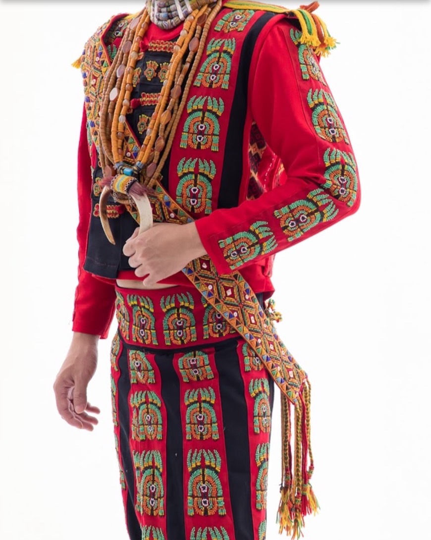 No.2手工珠繡貝殼流蘇肩背帶8.5*208cm