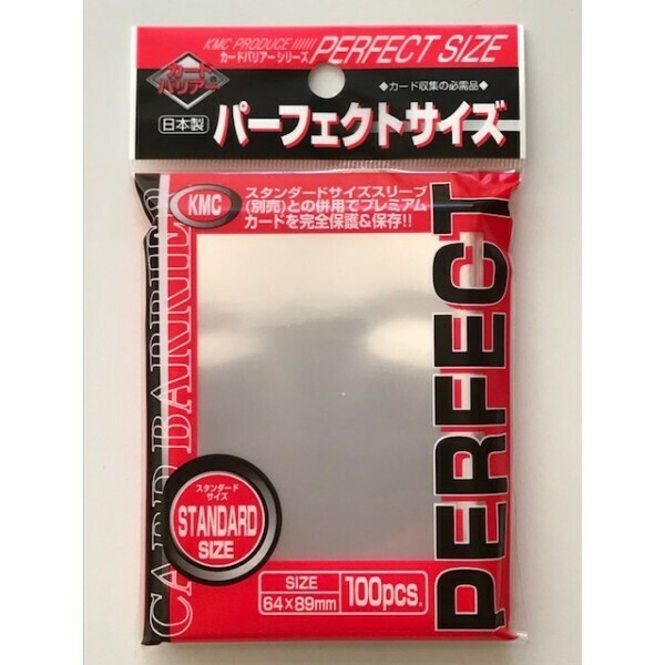 KMC Standard Sleeves - Perfect Size 64x89mm (100pcs)