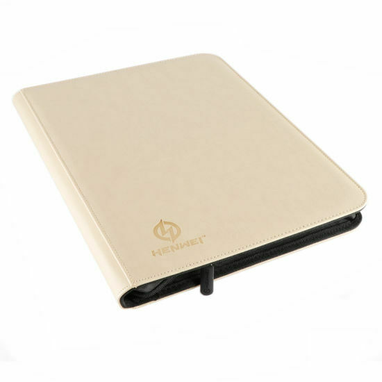 HENWEI Game Card Binder 4 Pocket- Ivory