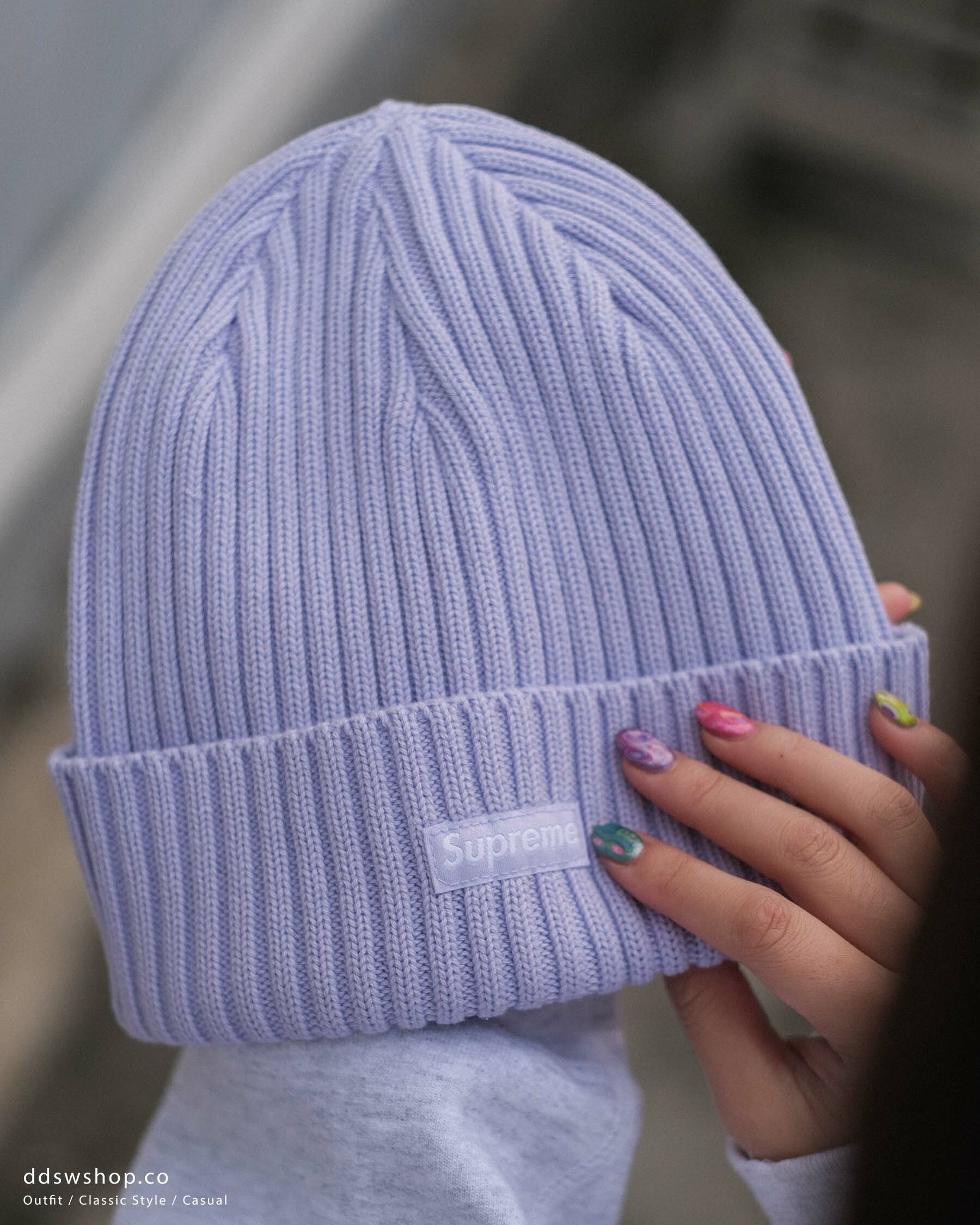 Supreme Overdyed Beanie 'Splatter Green'