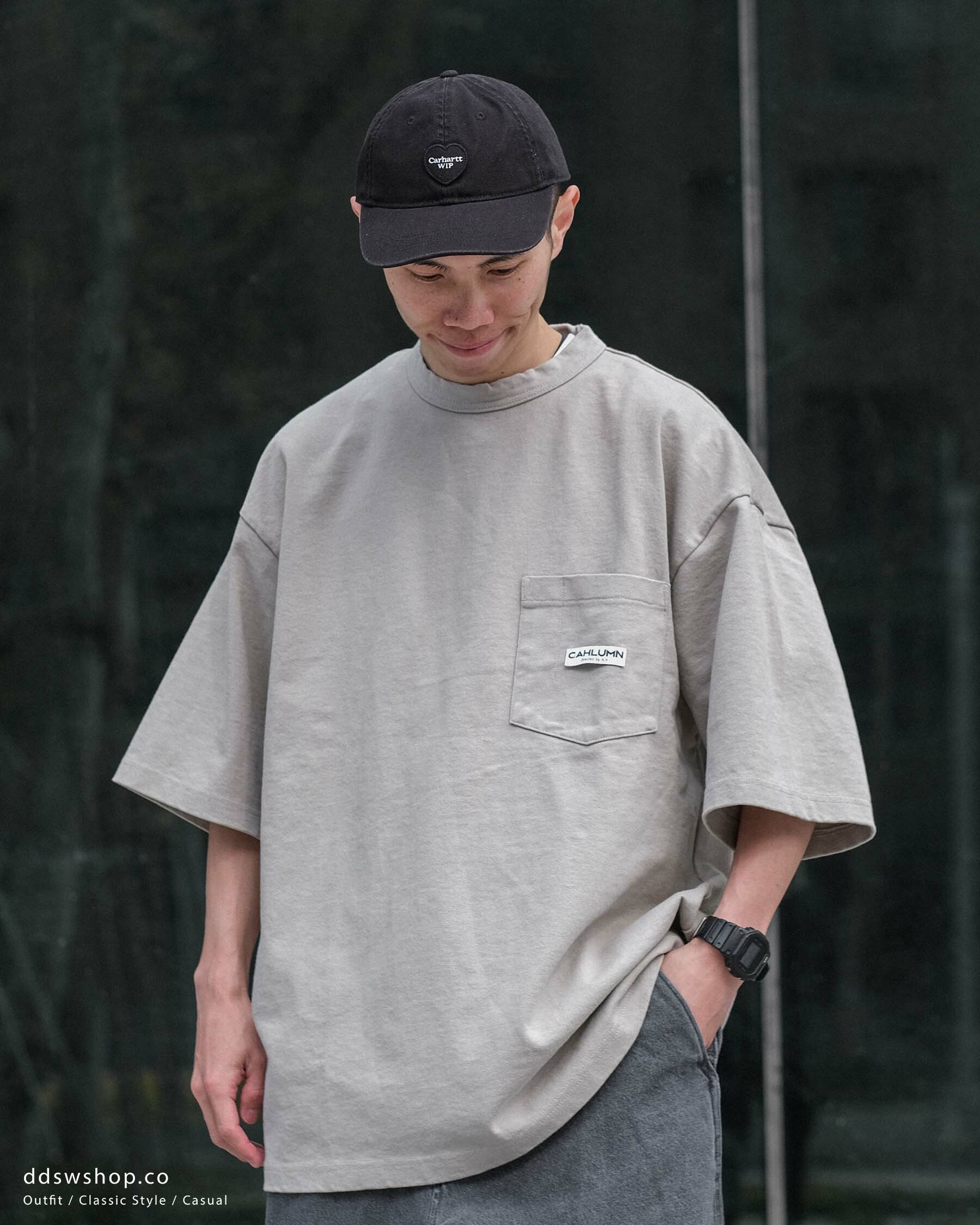 "現貨" Cahlumn 短袖 Heavy Weight Jersey Pocket T-Shirt 重磅小Logo口袋踢