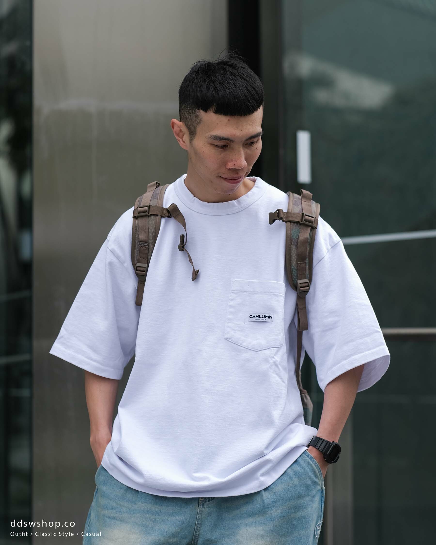 預購” Cahlumn 短袖Heavy Weight Jersey Pocket T-Shirt 重磅