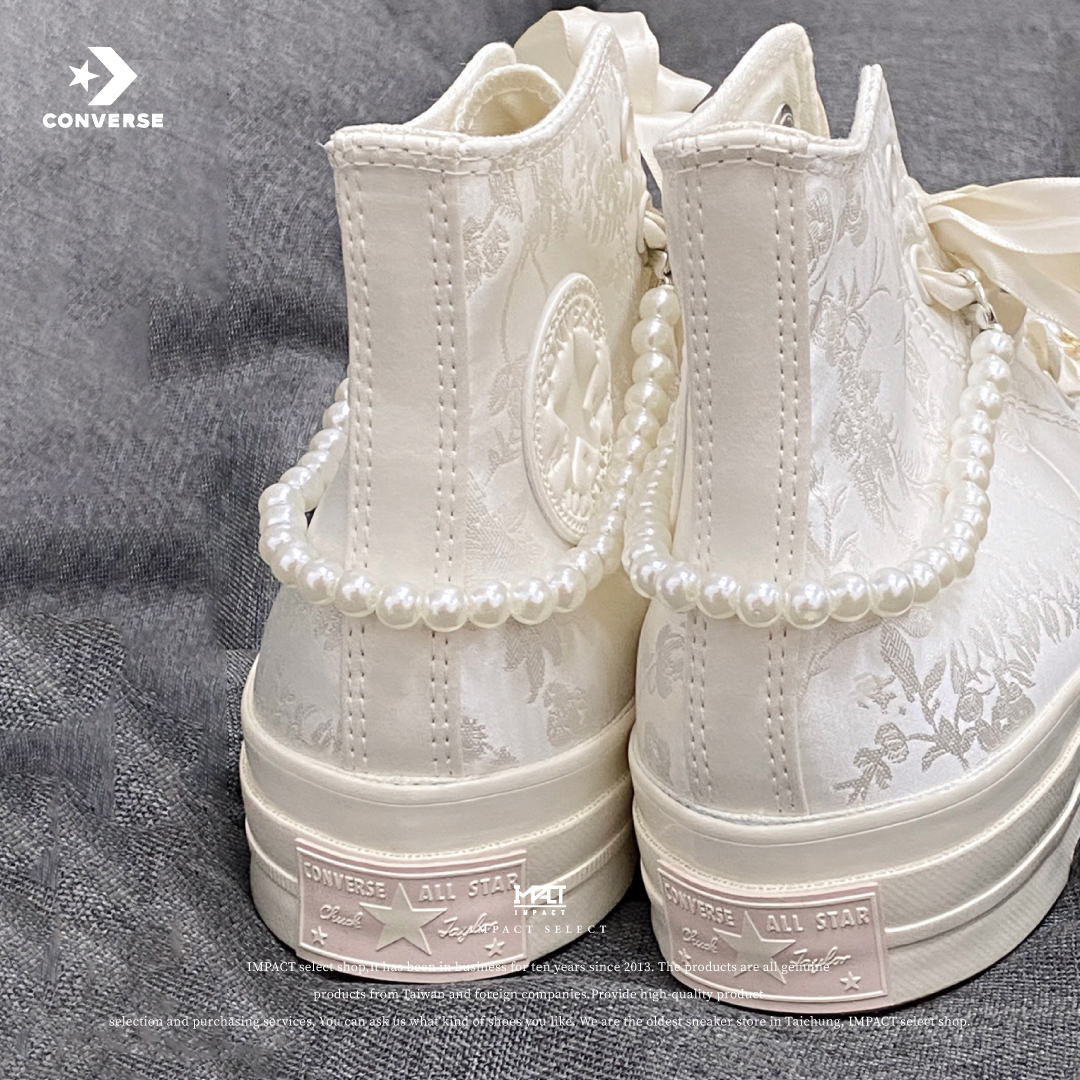 Converse 1970s 絲綢花紋 公主鞋 婚鞋 印花 A07247C