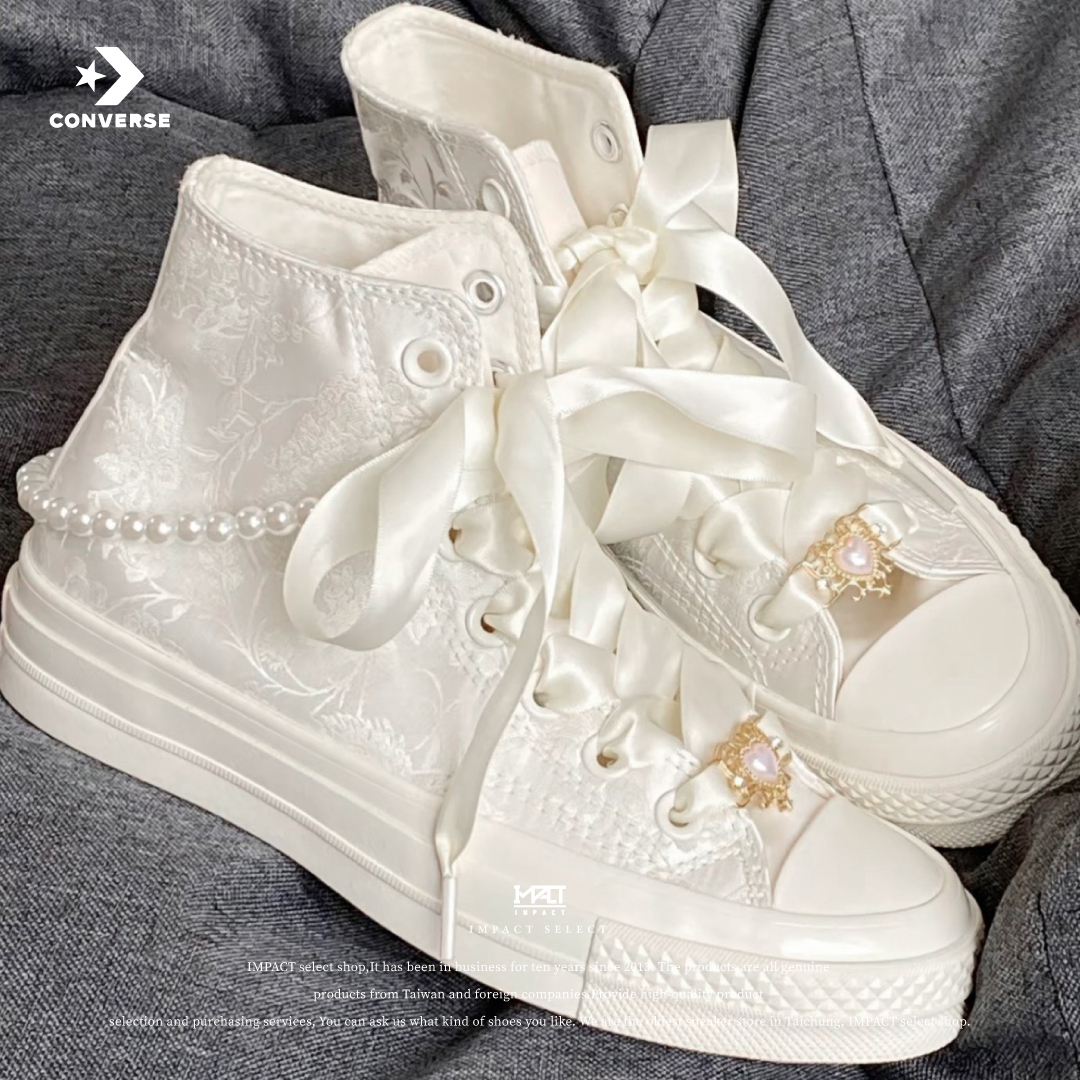 Converse 1970s 絲綢花紋 公主鞋 婚鞋 印花 A07247C