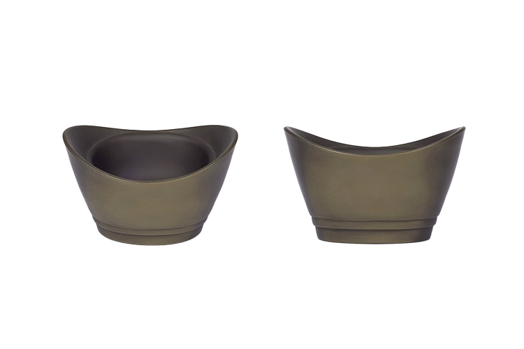 鹿港窯禮品館│金雞蛋茶具組-1壺2杯 禮盒