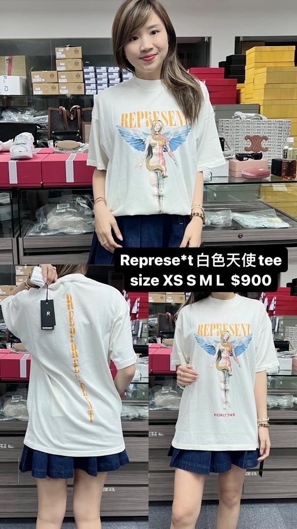 REPRESENT 天使白色TEE  -M