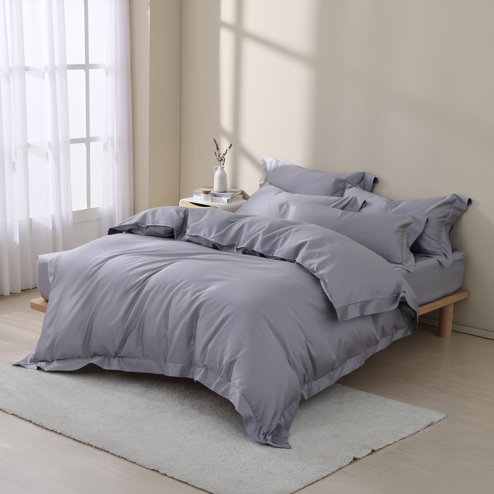 800織長絨棉｜100%純棉｜北歐灰｜床包被套組