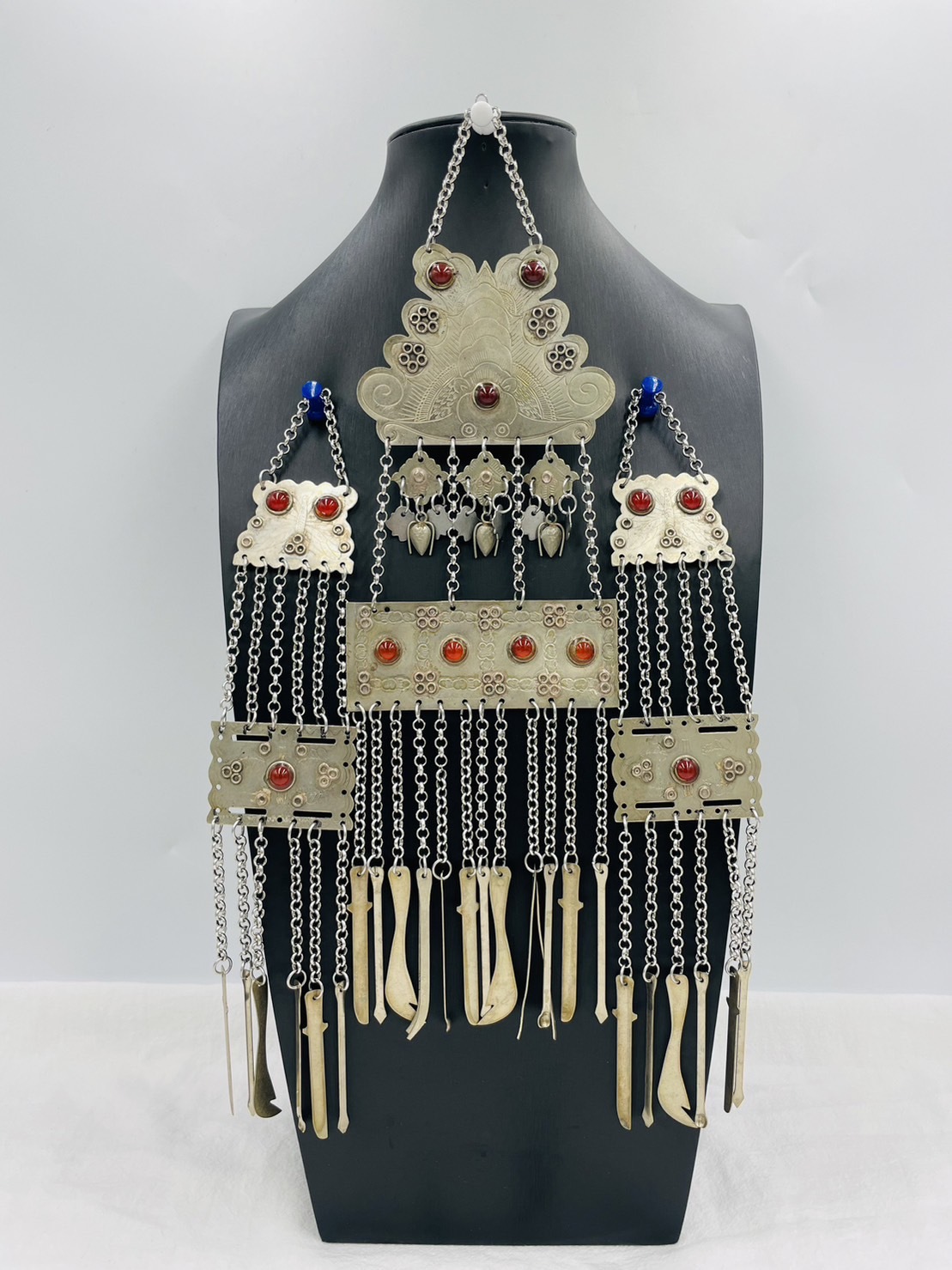 S1-蝴蝶紅瑪瑙流蘇背鈴31cm