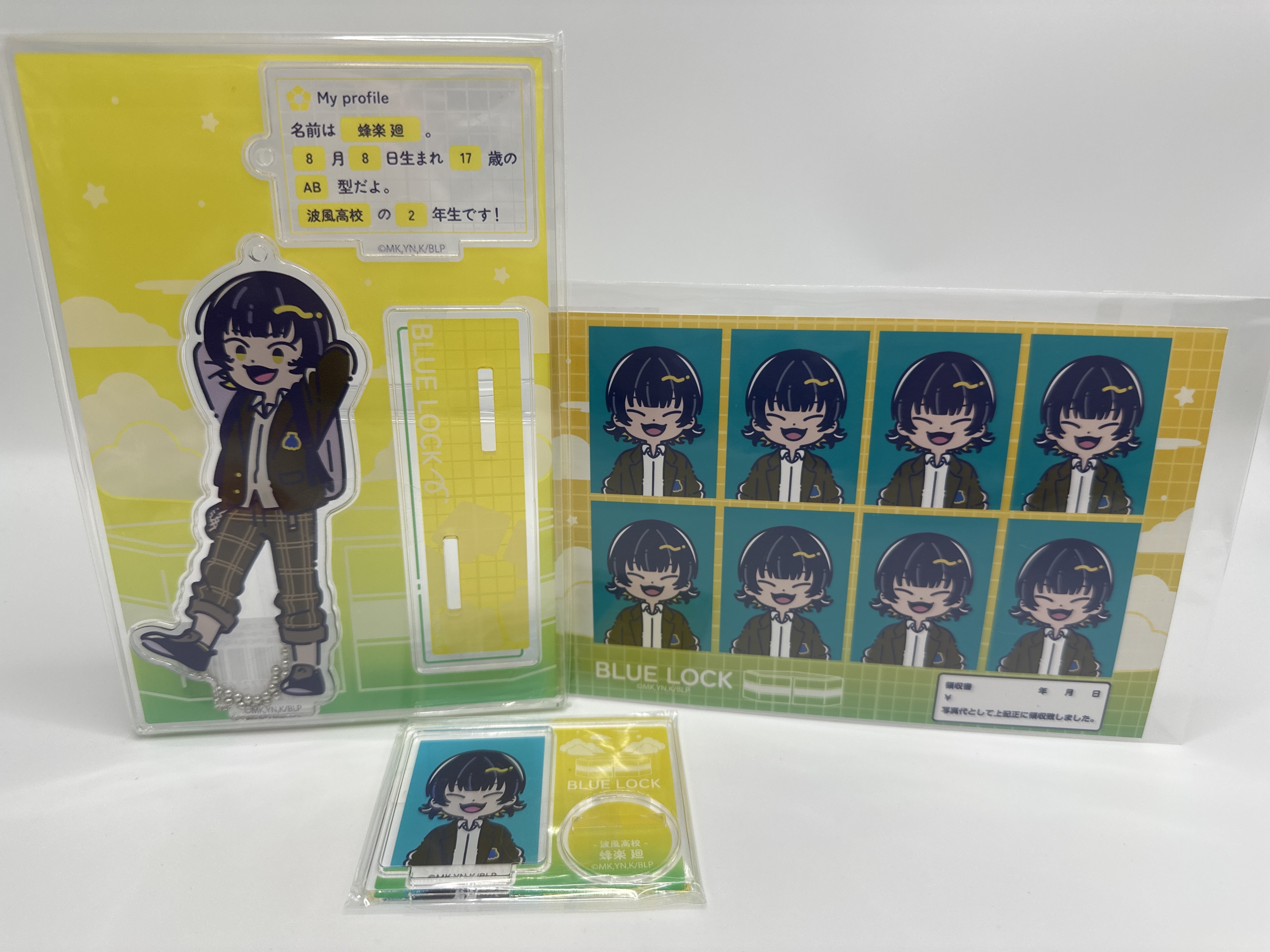 藍色監獄 Q版 蜂樂廻 證件相立牌