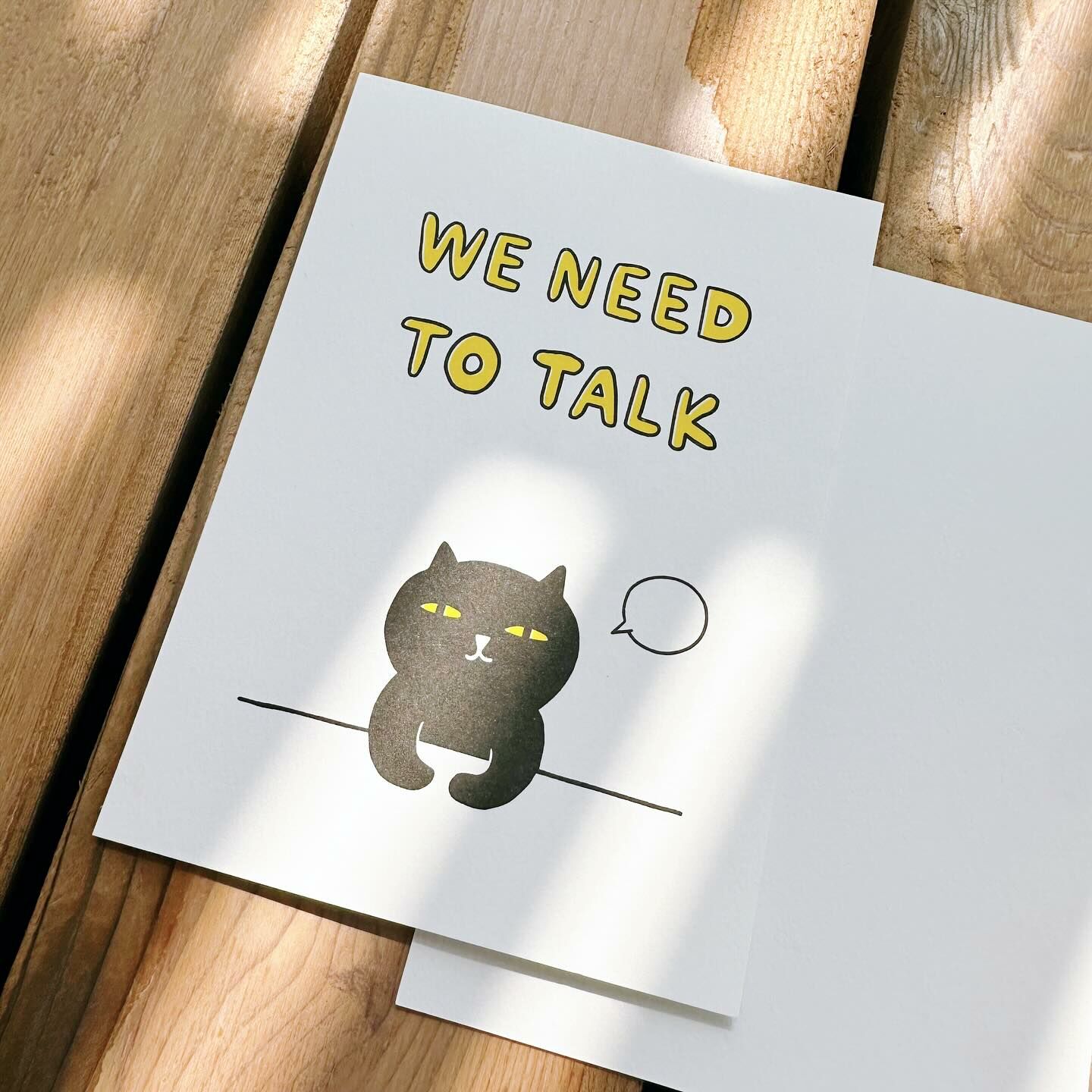 We need to talk-壞貓咪 明信片｜superB studio