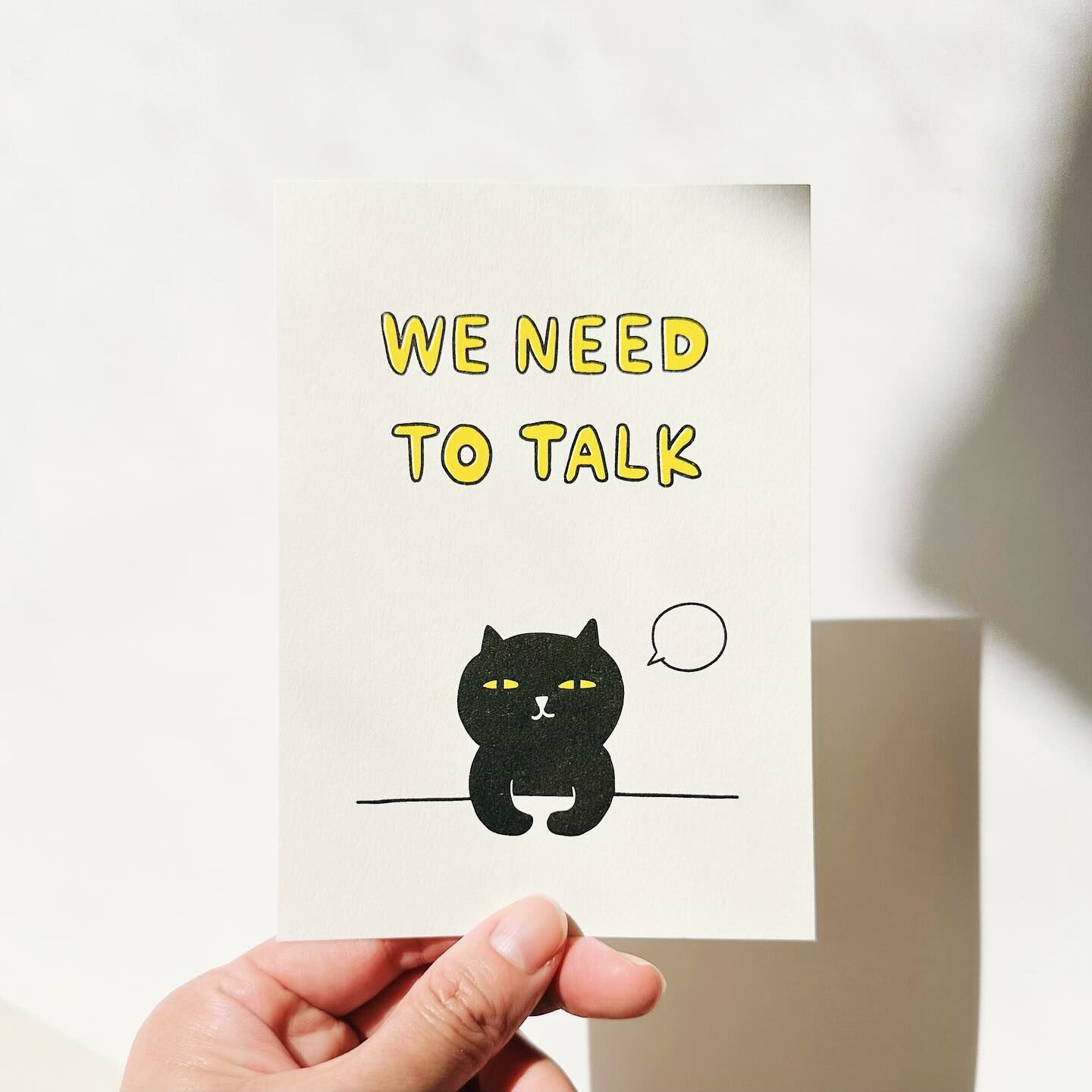 We need to talk-壞貓咪 明信片｜superB studio