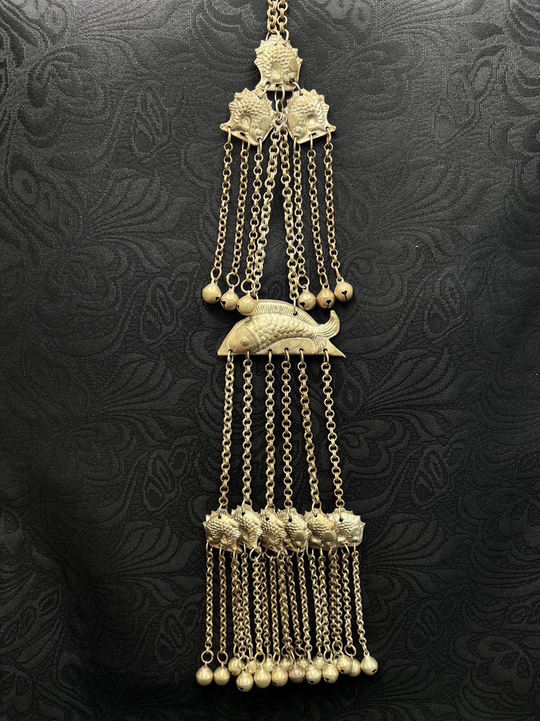 F18-銅藏銀魚款墜飾47cm