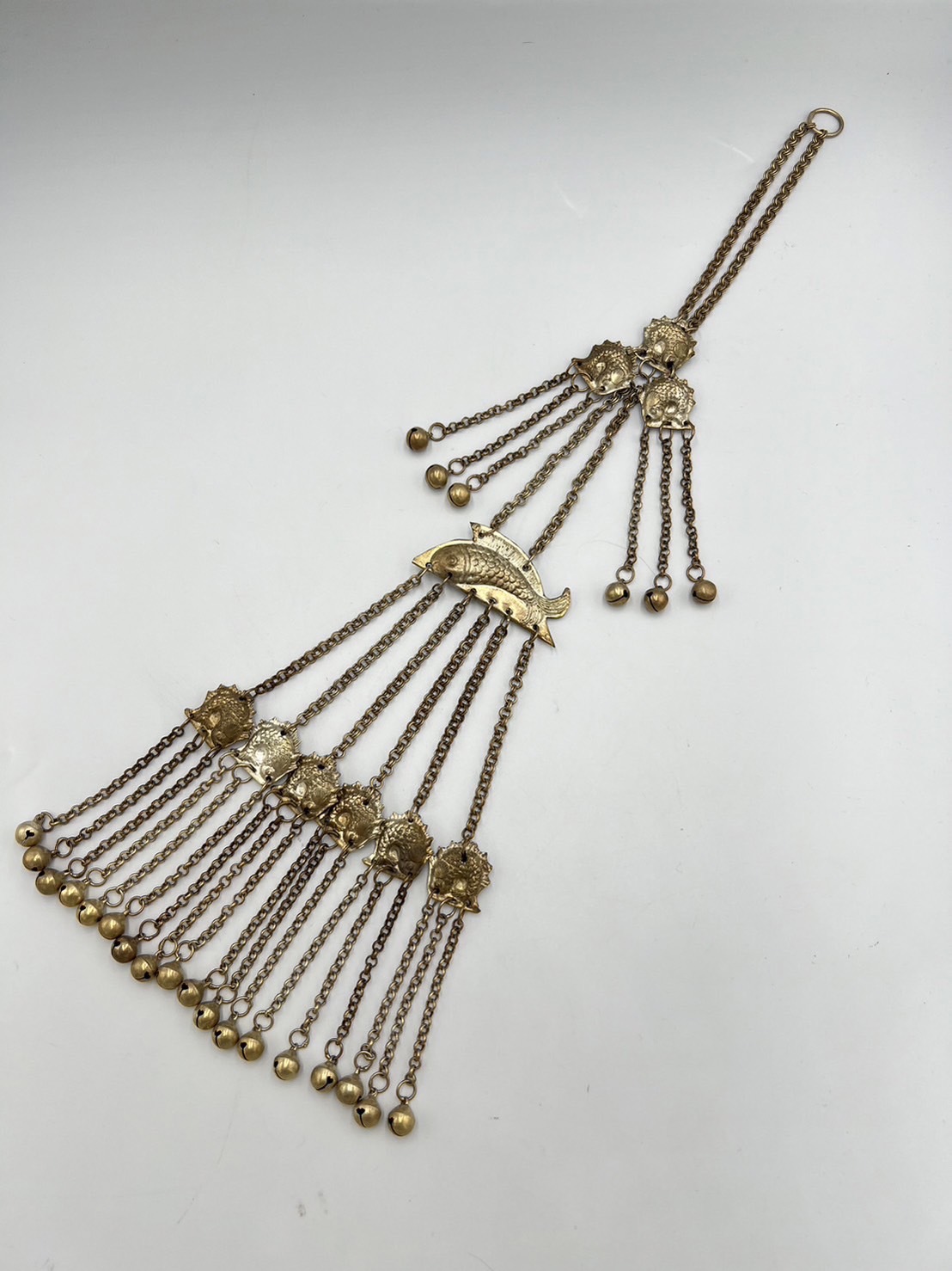 F18-銅藏銀魚款墜飾47cm