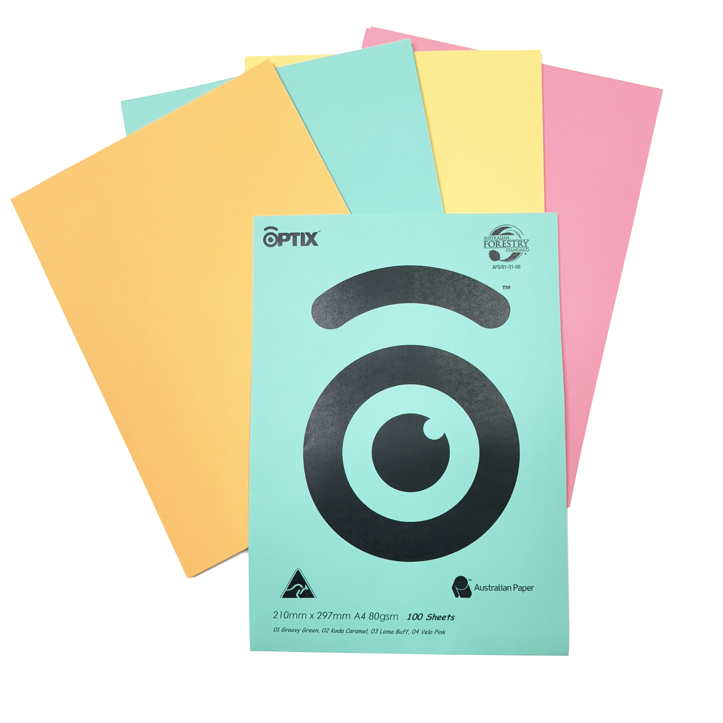 OPTIX 4色紙100 SHEETS