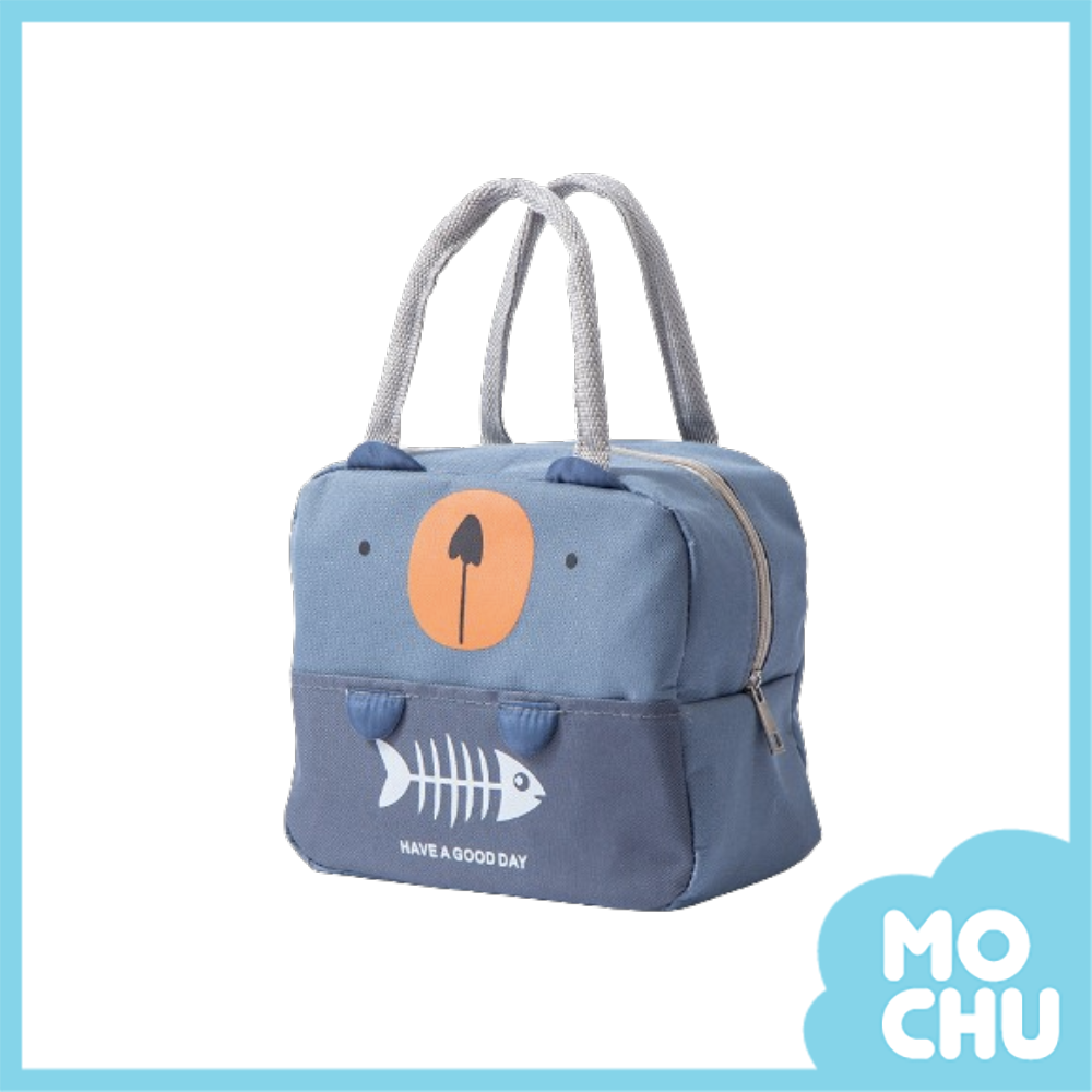 立體動物耳朵保溫餐袋(三色）