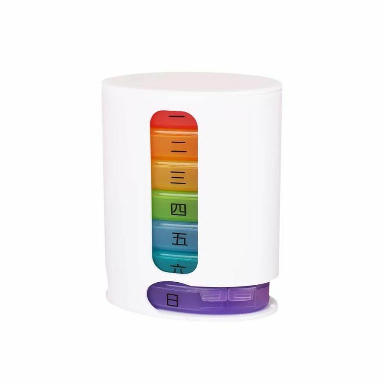 7天 (28格) 橢圓形彩虹藥盒