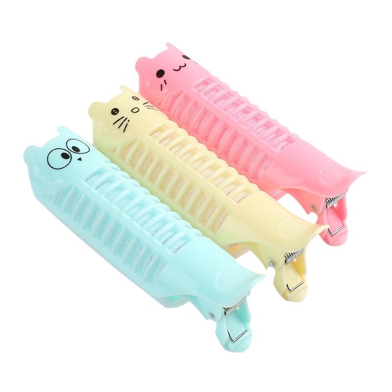 可愛印花夾髮捲