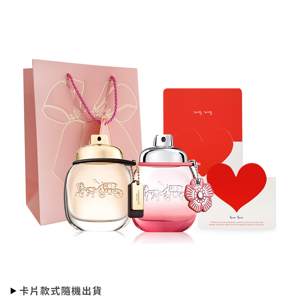 COACH 經典淡香精超值雙入組[時尚經典+嫣紅芙洛麗]-母親節獻禮