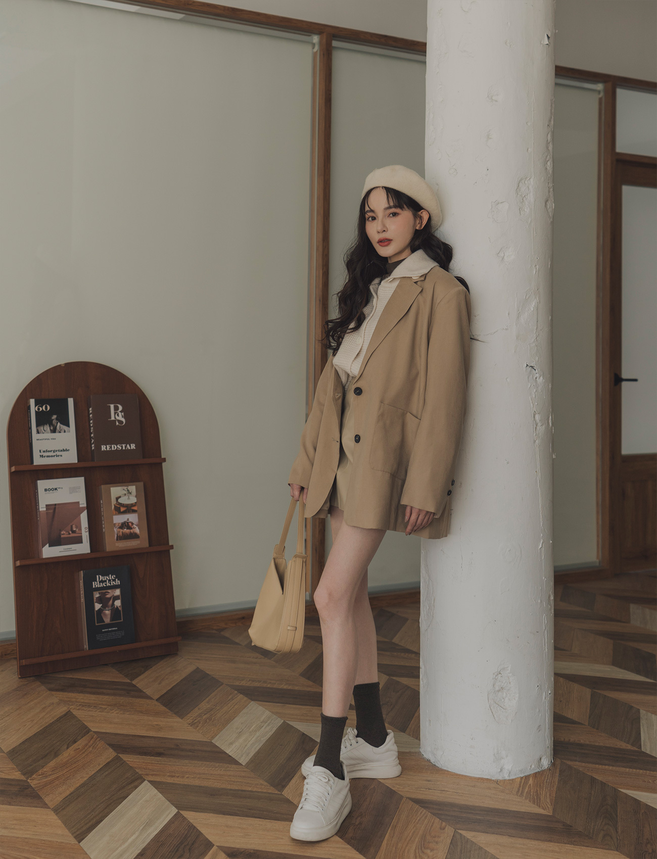 墊肩無印西裝外套