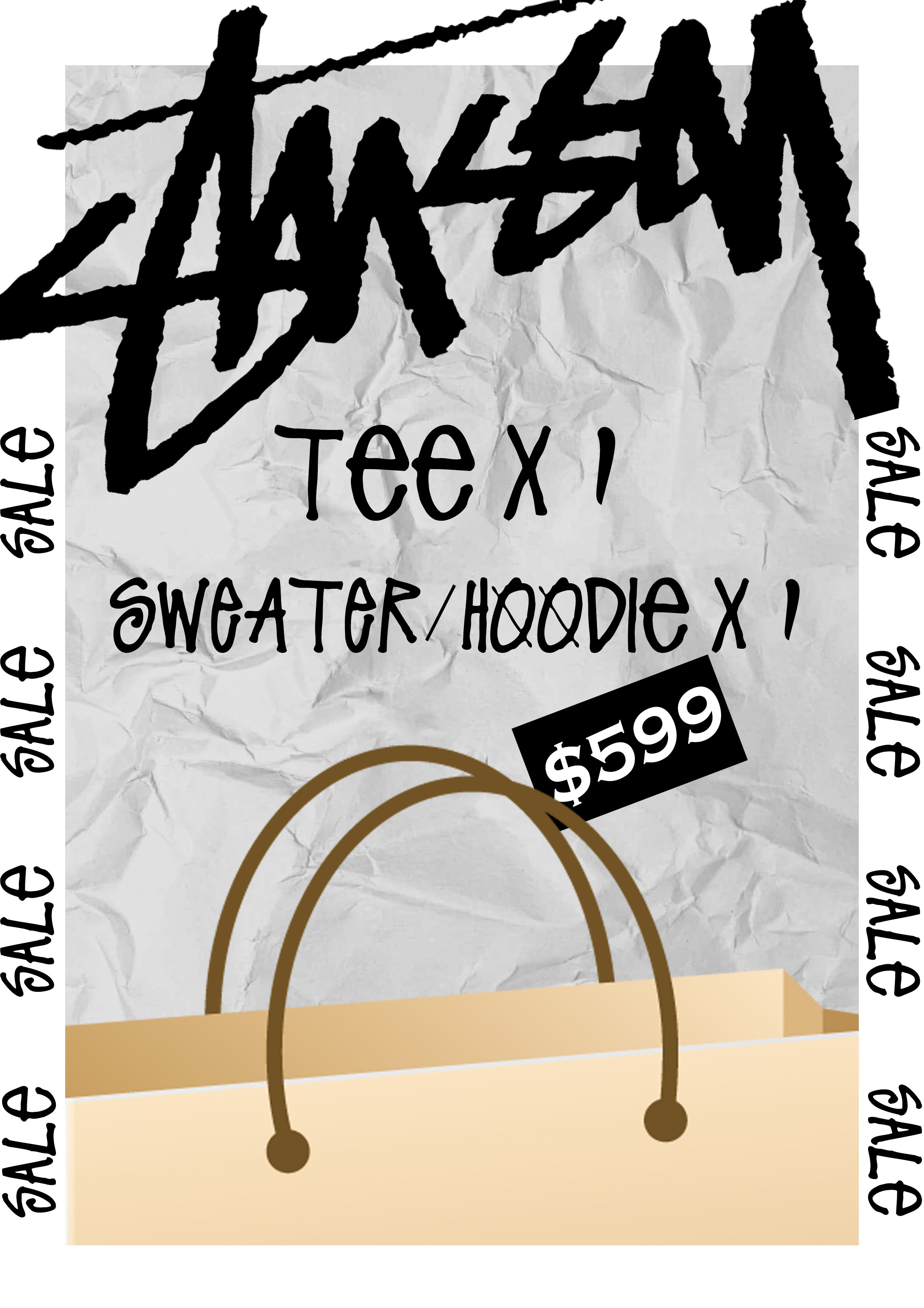 [現貨] STUSSY 福袋 $599 (1 TEE 1 衛衣)