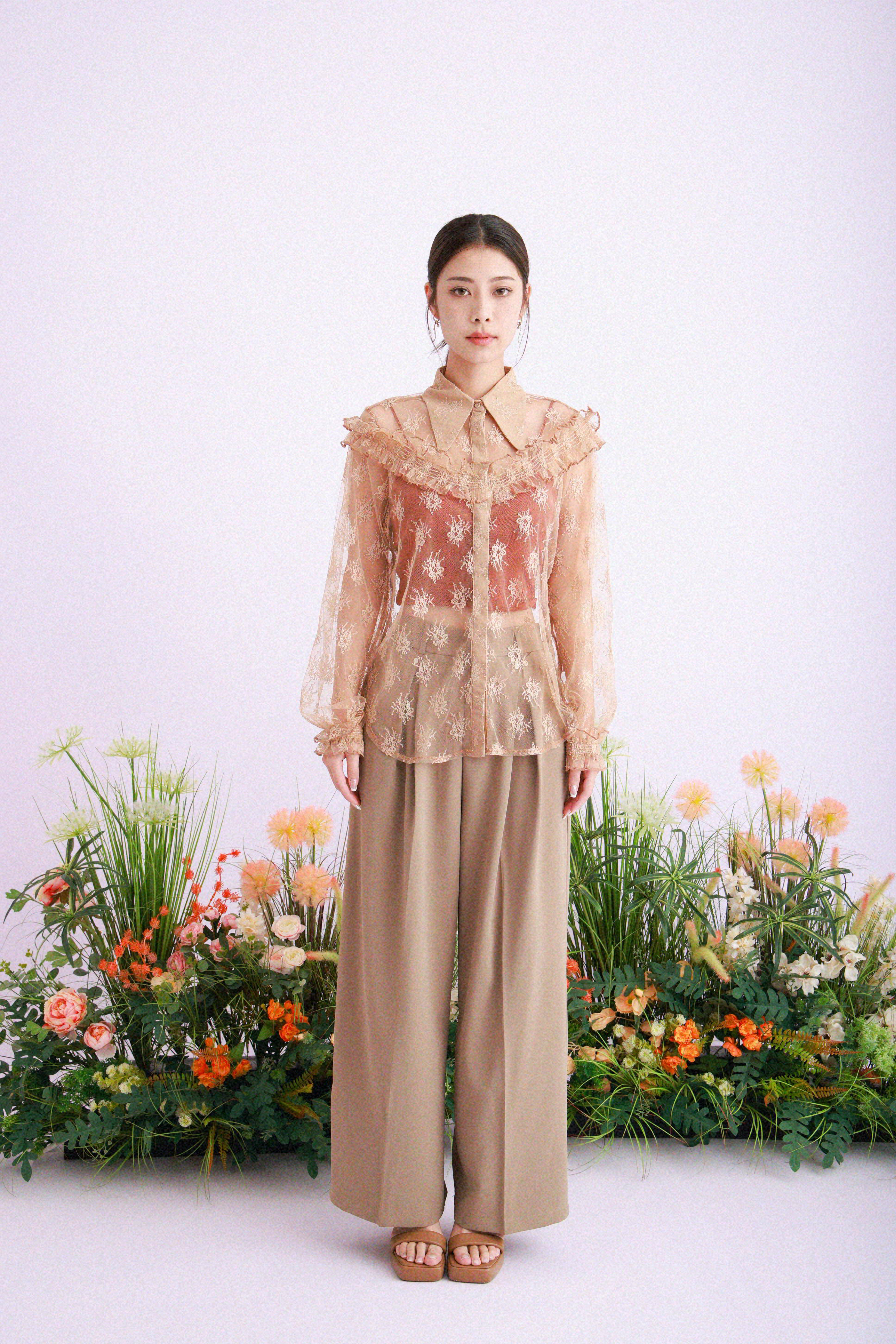 造型 780（蕾絲裇衫＋吊帶＋長褲）