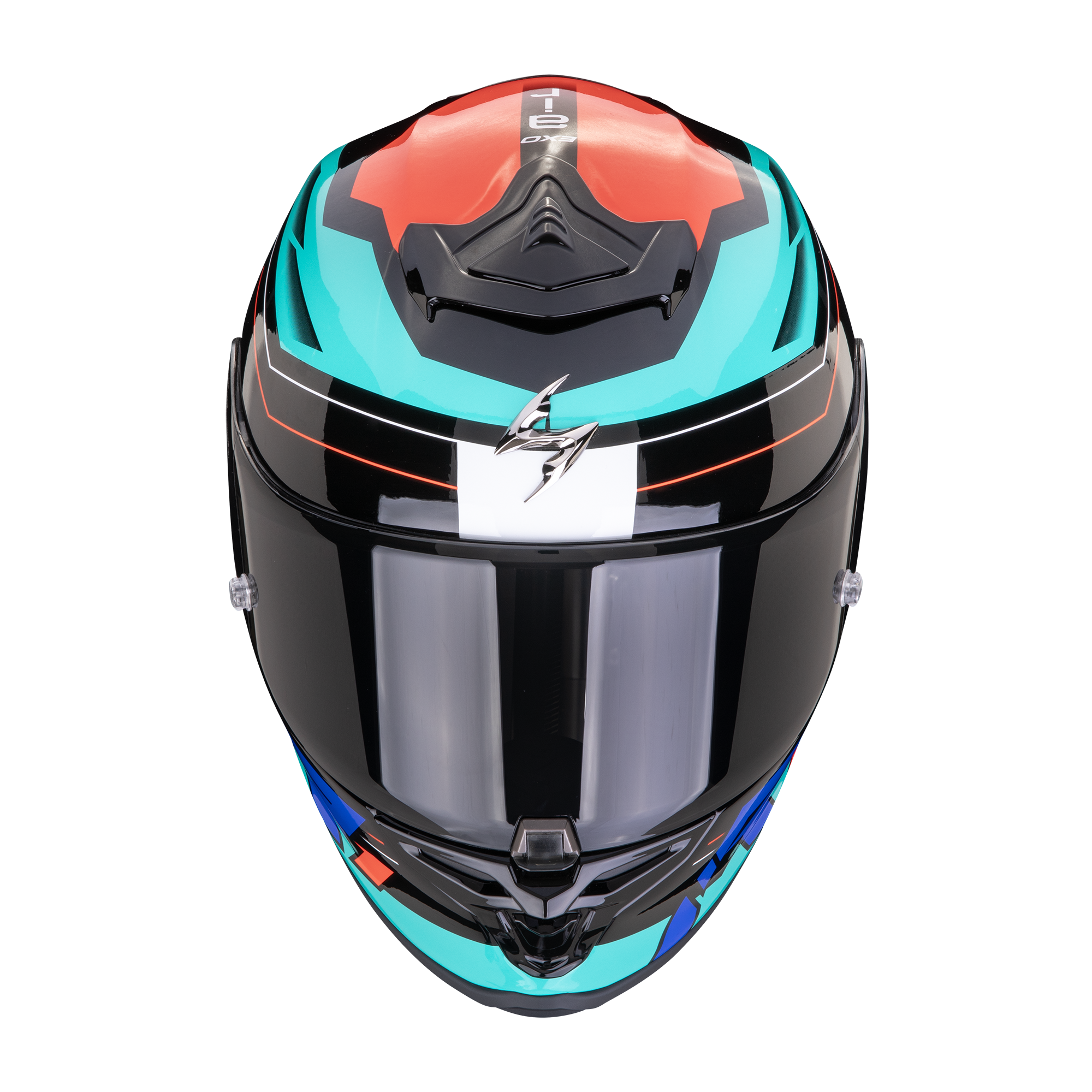 SCORPION EXO-R1 EVO AIR BLAZE BLACK/BLUE/RED 黑藍紅 全罩