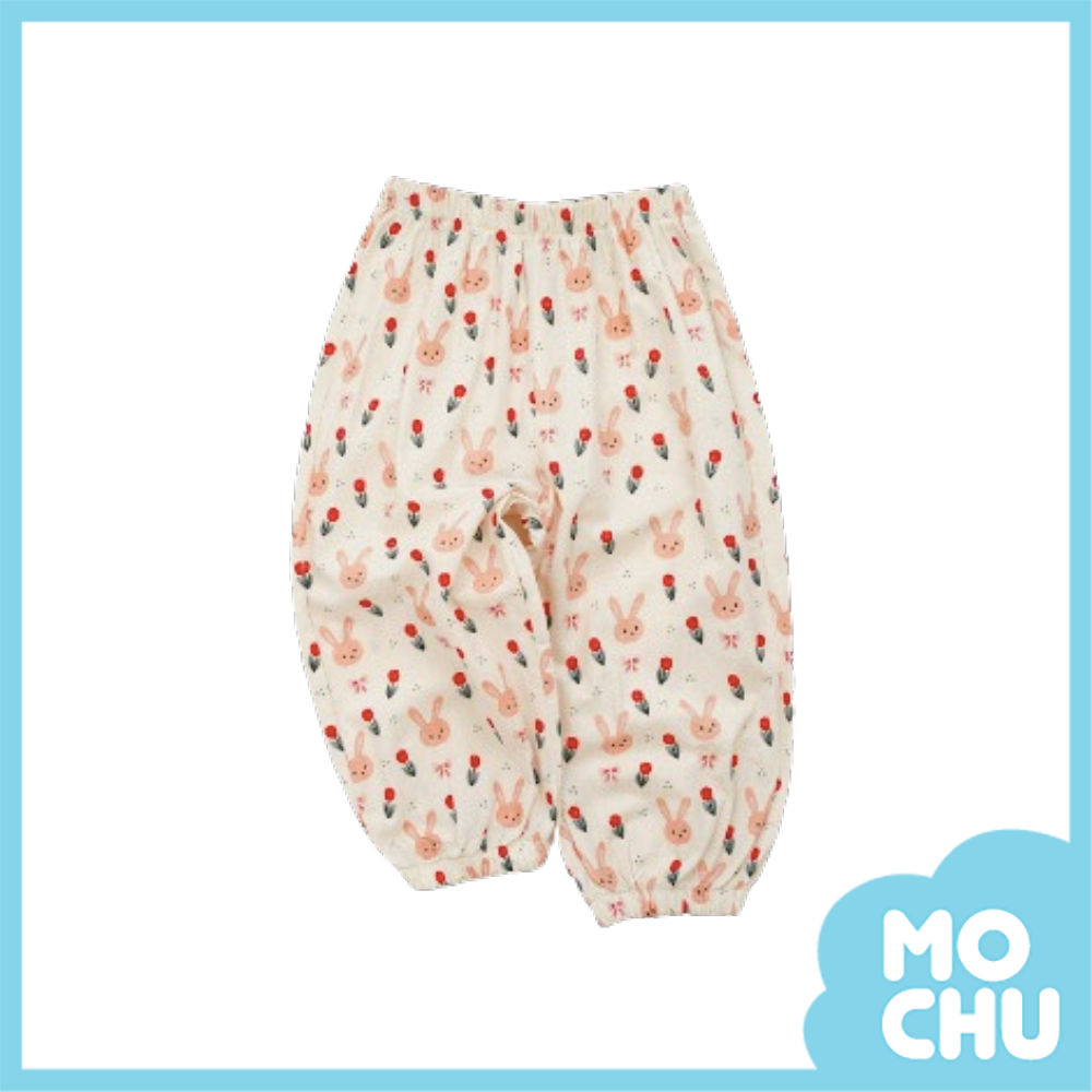花朵兔純棉防蚊褲