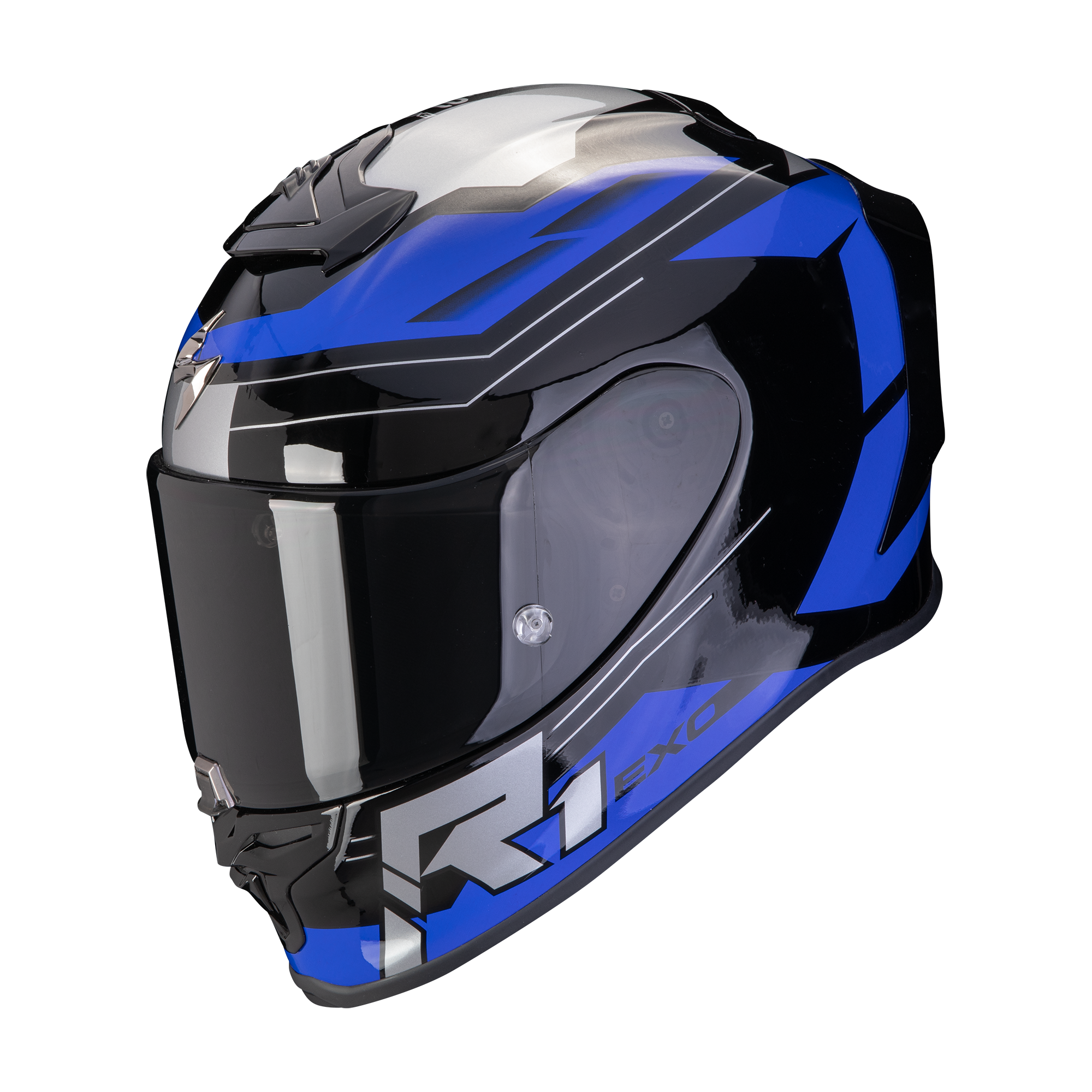 SCORPION EXO-R1 EVO AIR BLAZE BLACK/BLUE 黑藍 全罩