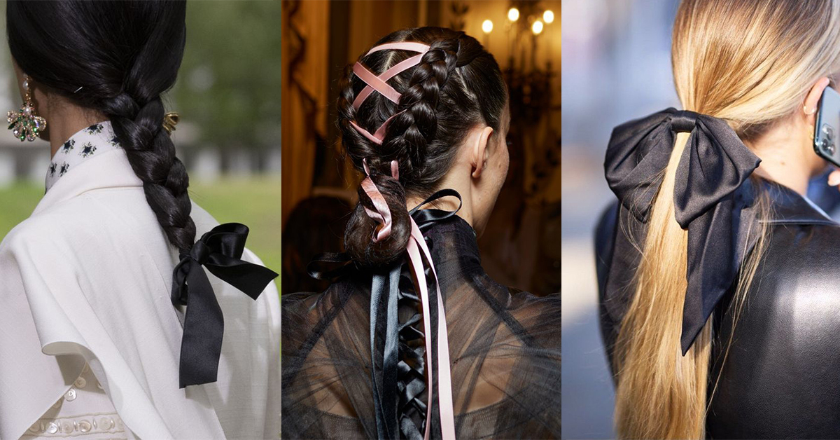 在今年2025年春夏的熱門趨勢，基本上延續著去年秋冬的流行元素，而在眾多元素中最受矚目的關鍵字便是緞帶以及蝴蝶結。說到這兩個浪漫元素，就不能不知道以緞帶跟蝴蝶結為主角的Cottagecore 風潮。